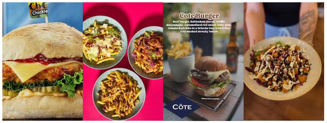 Examples of dishes which use pickles and pickle descriptors on menus for dairy